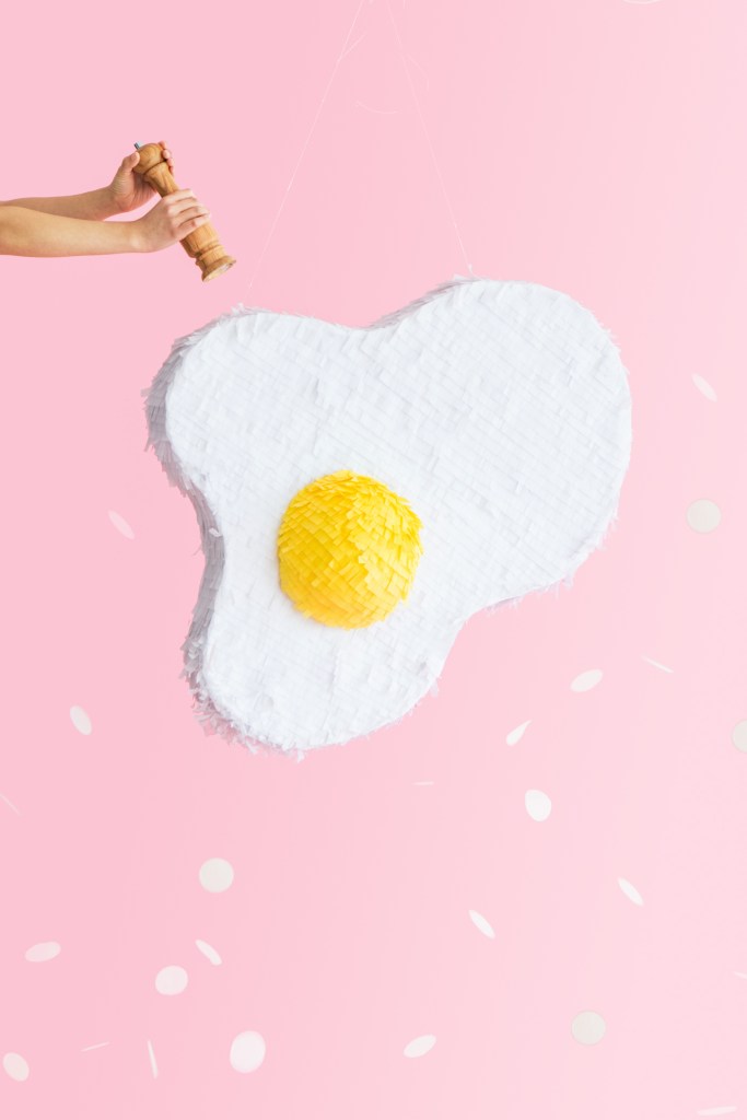 Fried Egg Pinata by Naomi Julia Satake for Oh Happy Day!