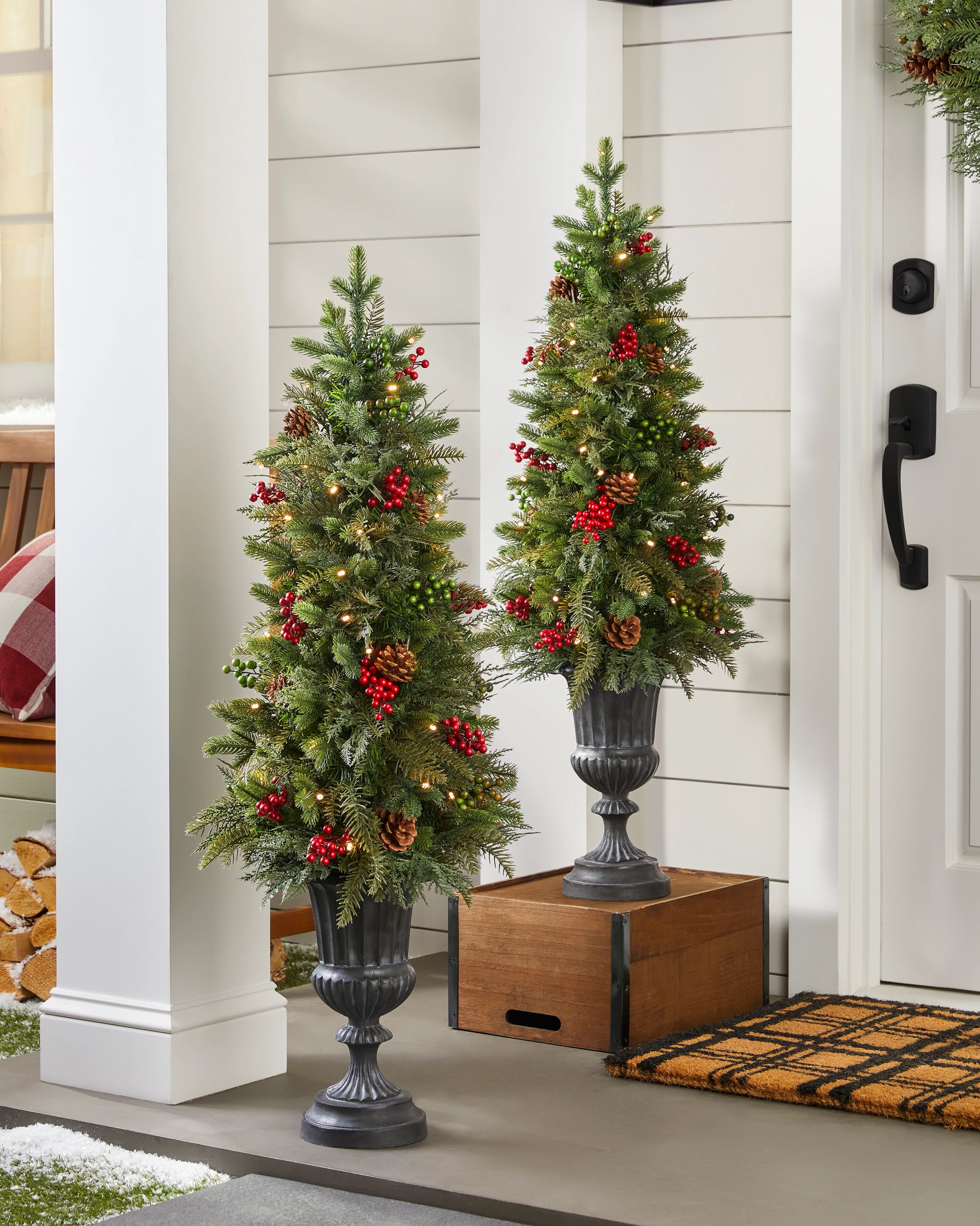 Holiday topiary trees